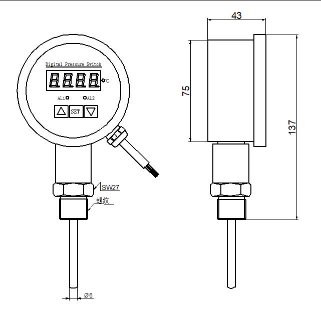 温度控制器尺寸 温度控制器尺寸