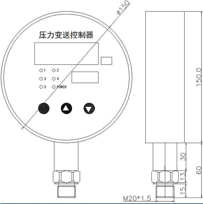 HDK150数字香蕉视频成人在线控制器尺寸图 HDK150数字香蕉视频成人在线控制器尺寸图
